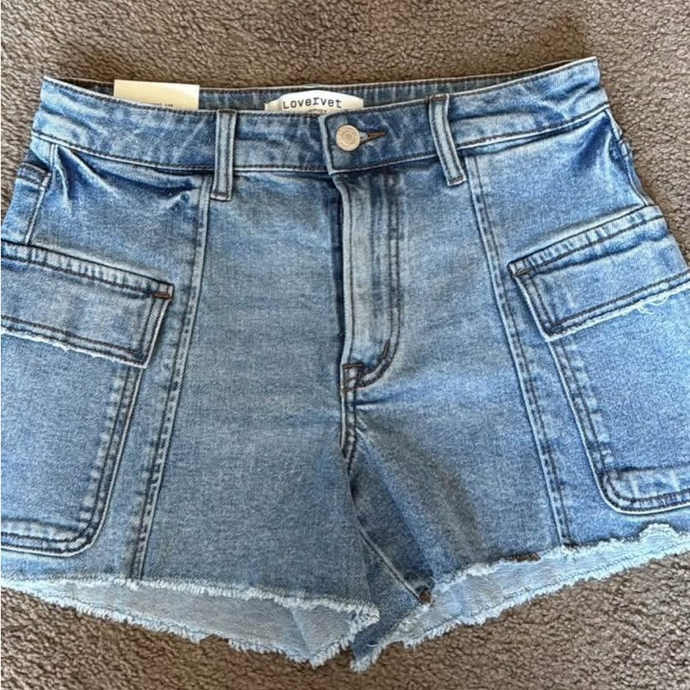 LoveEVet Blue Denim Jean Shorts